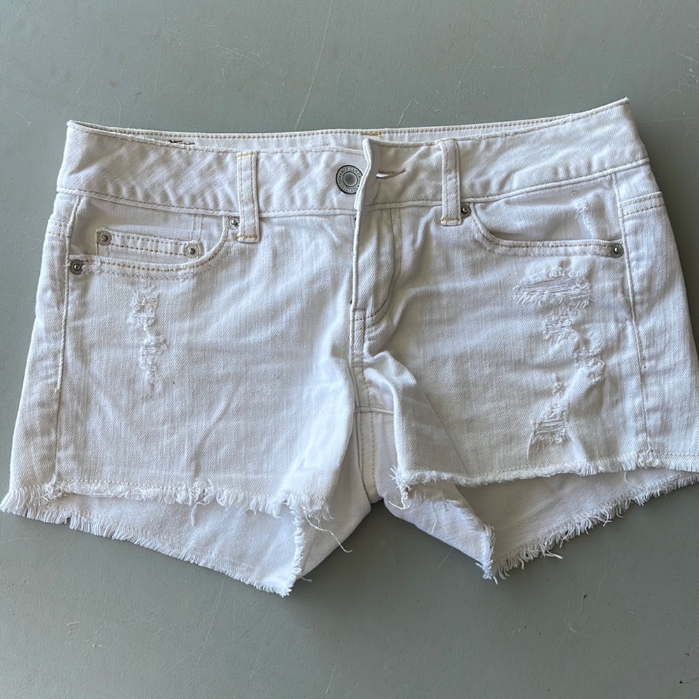White Denim shorts